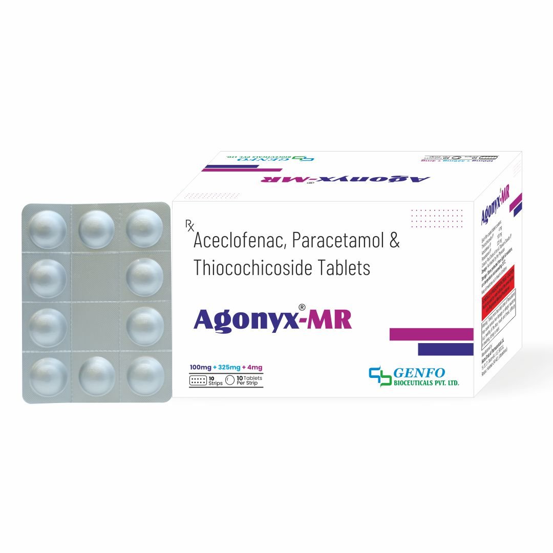 Agonyx-MR™ tablets containing Aceclofenac, Paracetamol and Thiocolchicoside