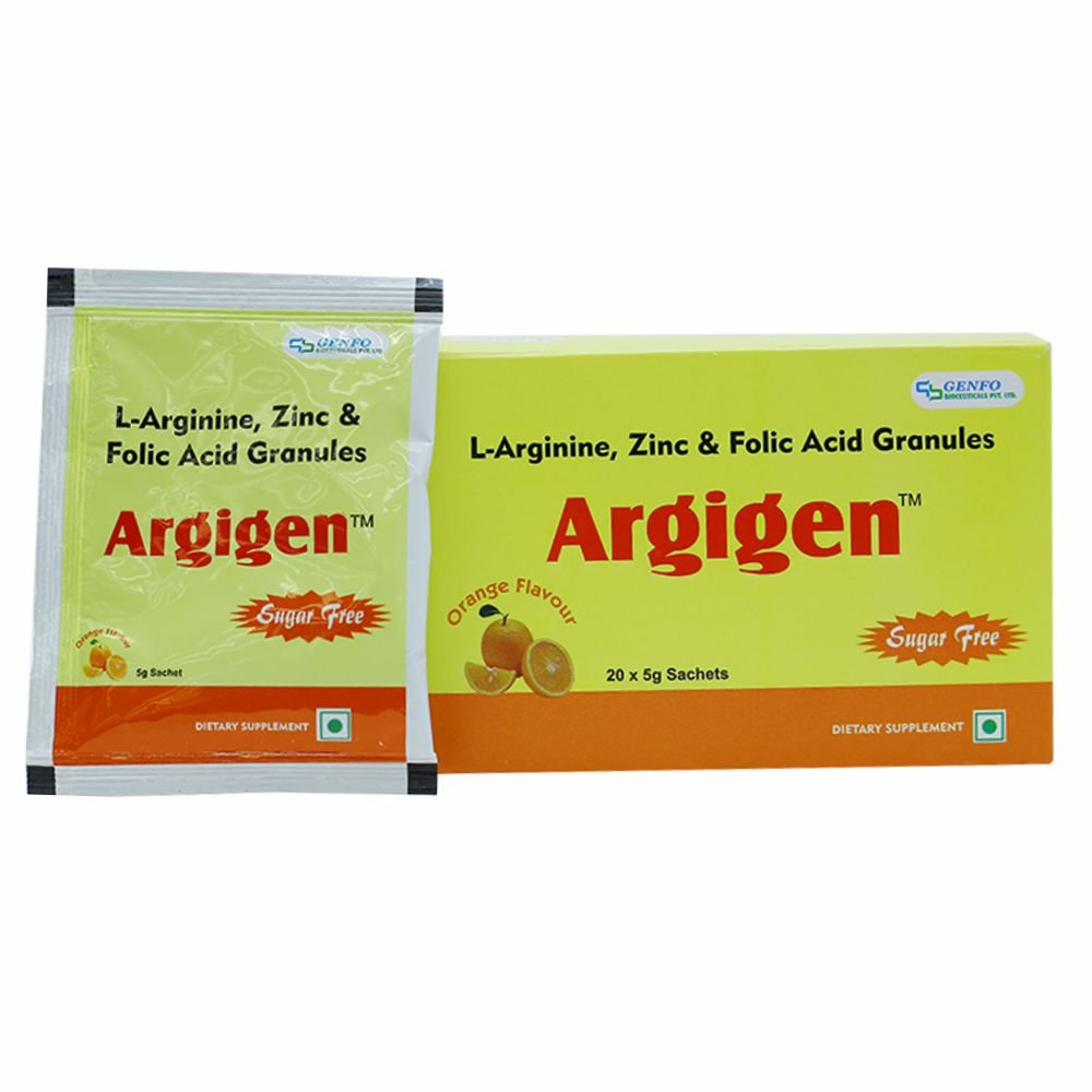 ARGIGEN L Arginine Zinc Folic Acid Granules for Pregnancy