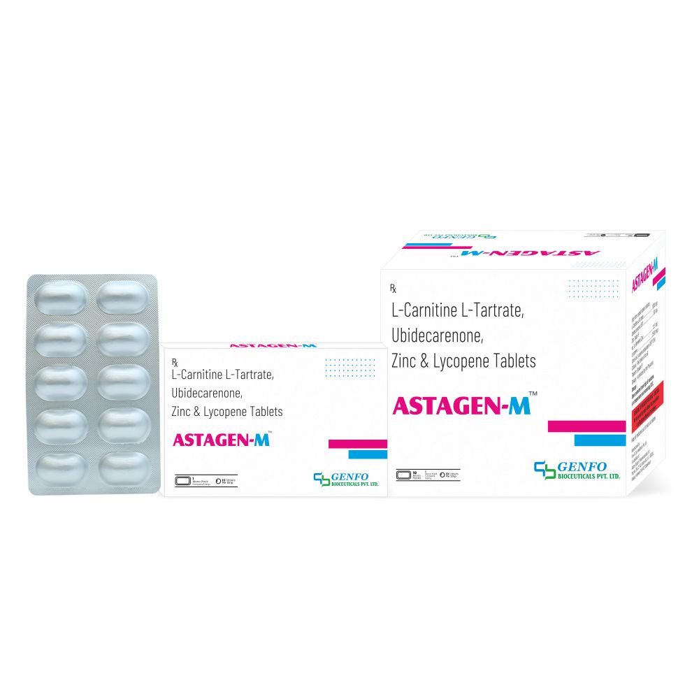 ASTAGEN-M L-Carnitine Ubidecarenone Lycopene Male Fertility Tablets