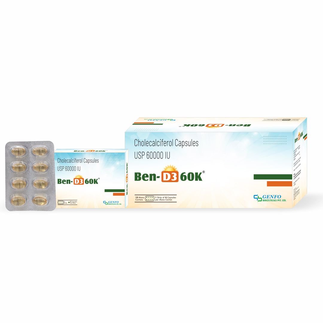 Ben D3 60K™ Cholecalciferol 60000 IU softgel capsules