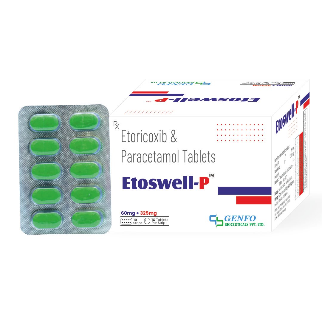 ETOSWELL-P Etoricoxib 60 mg and Paracetamol 325 mg Tablets