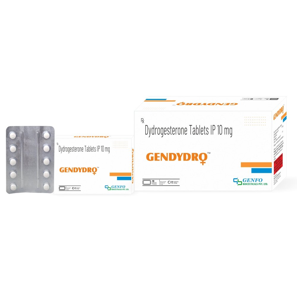 Gendydro Dydrogesterone 10 mg Tablets by Genfo Bioceuticals
