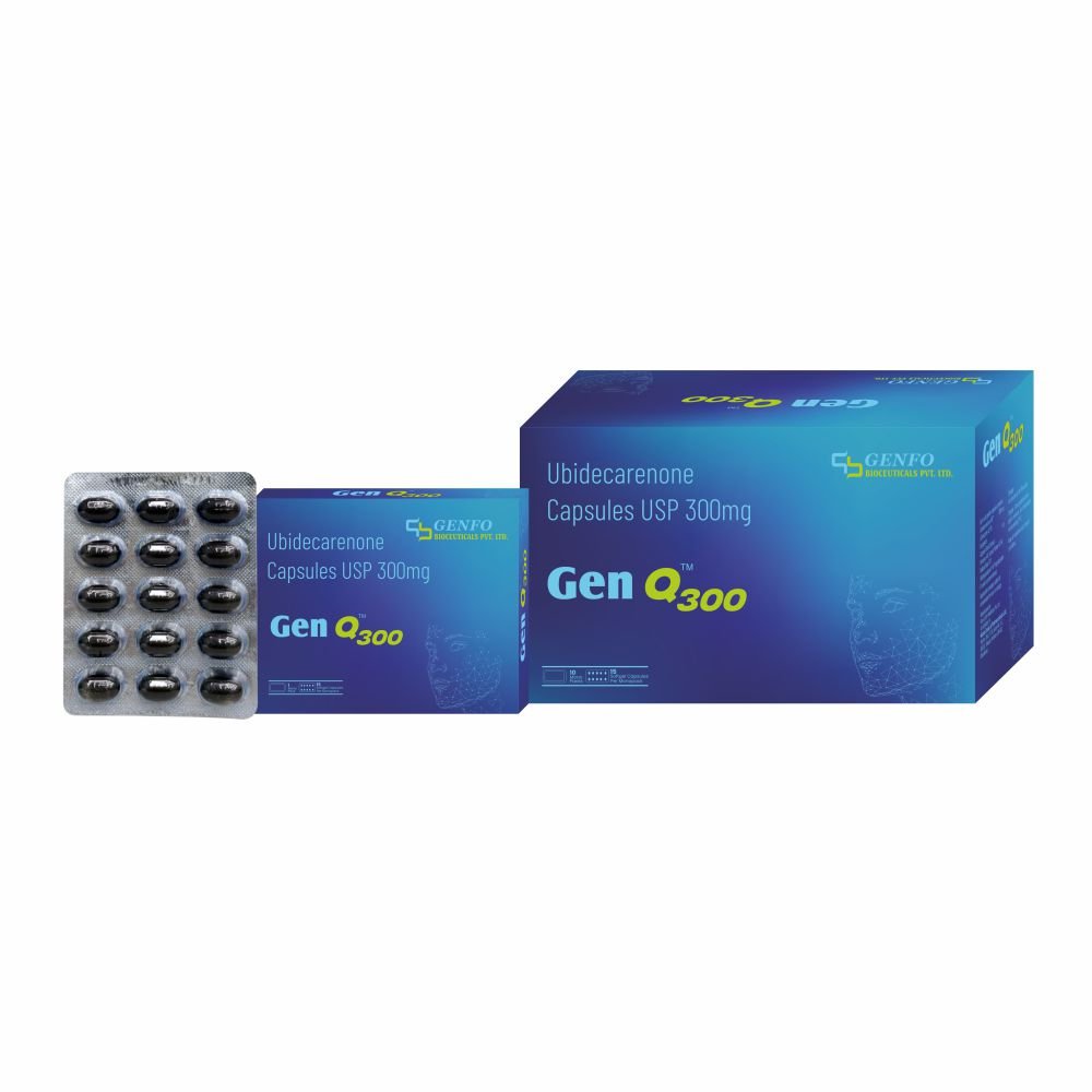 GenQ300 Ubidecarenone Capsules USP 300 mg by Genfo Bioceuticals