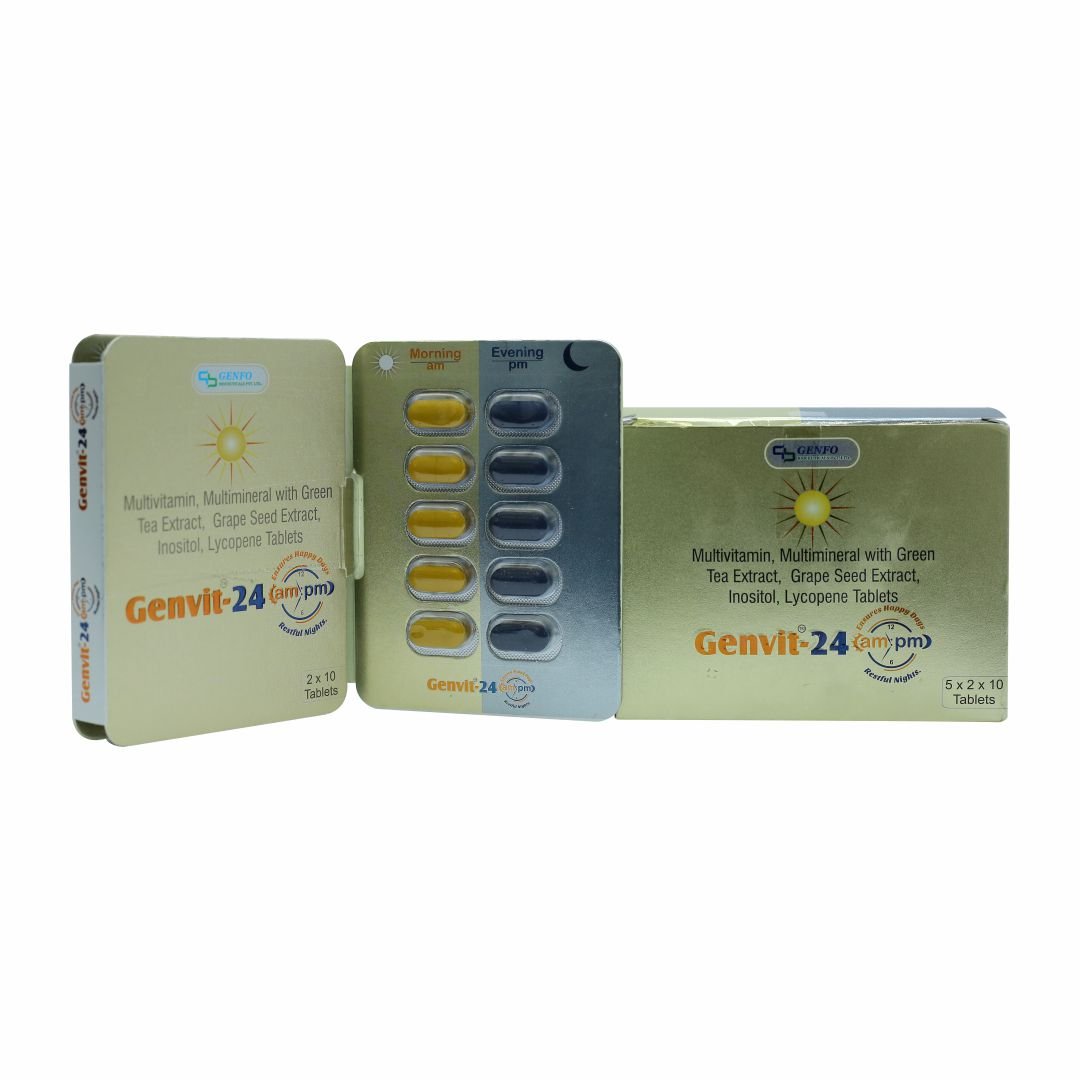 Genvit 24 AM:PM – Multivitamin & Multimineral Tablets
