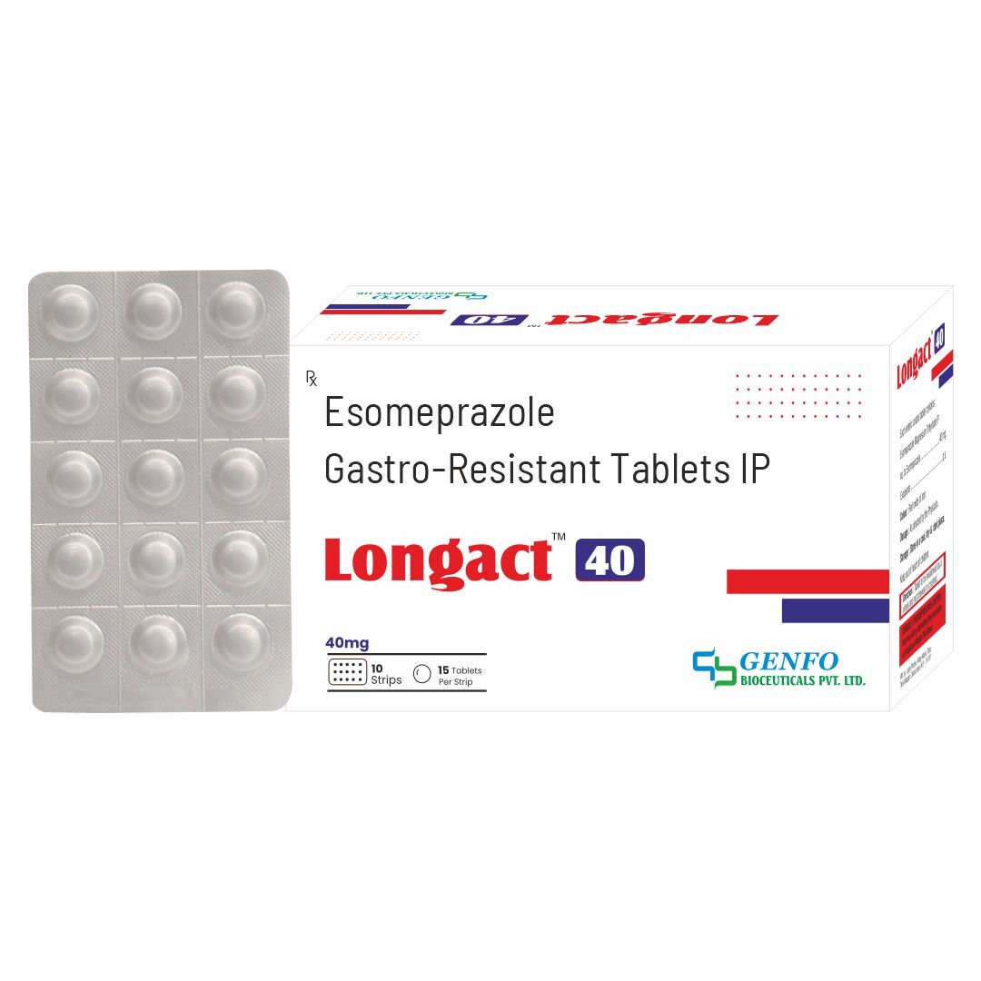 Longact-40 Esomeprazole 40 mg Tablets