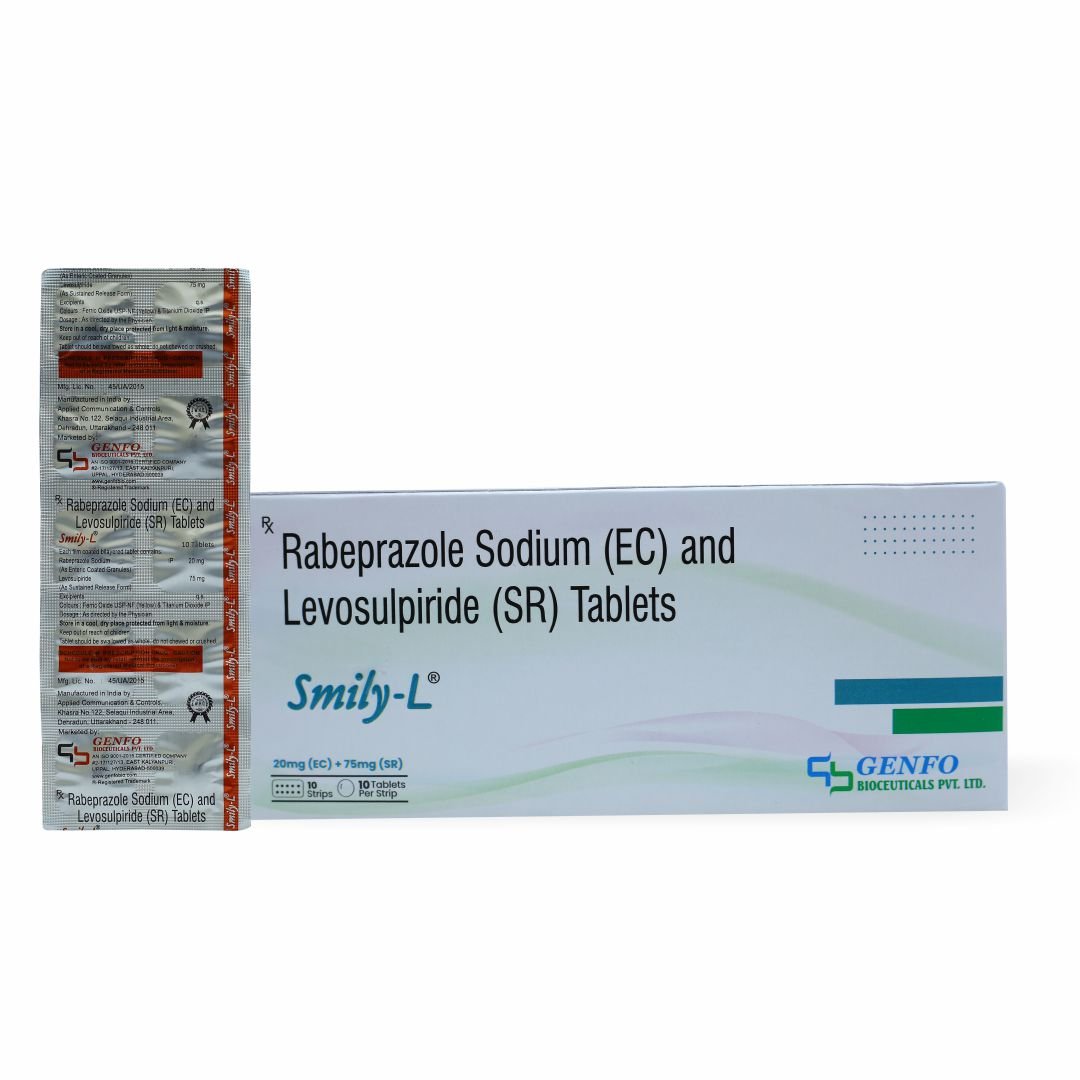 Smily-L Rabeprazole 20 mg Levosulpiride 75 mg SR Capsules