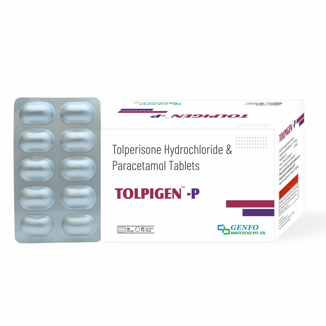 TOLPIGEN-P Tolperisone HCl 150 mg and Paracetamol 325 mg Tablets