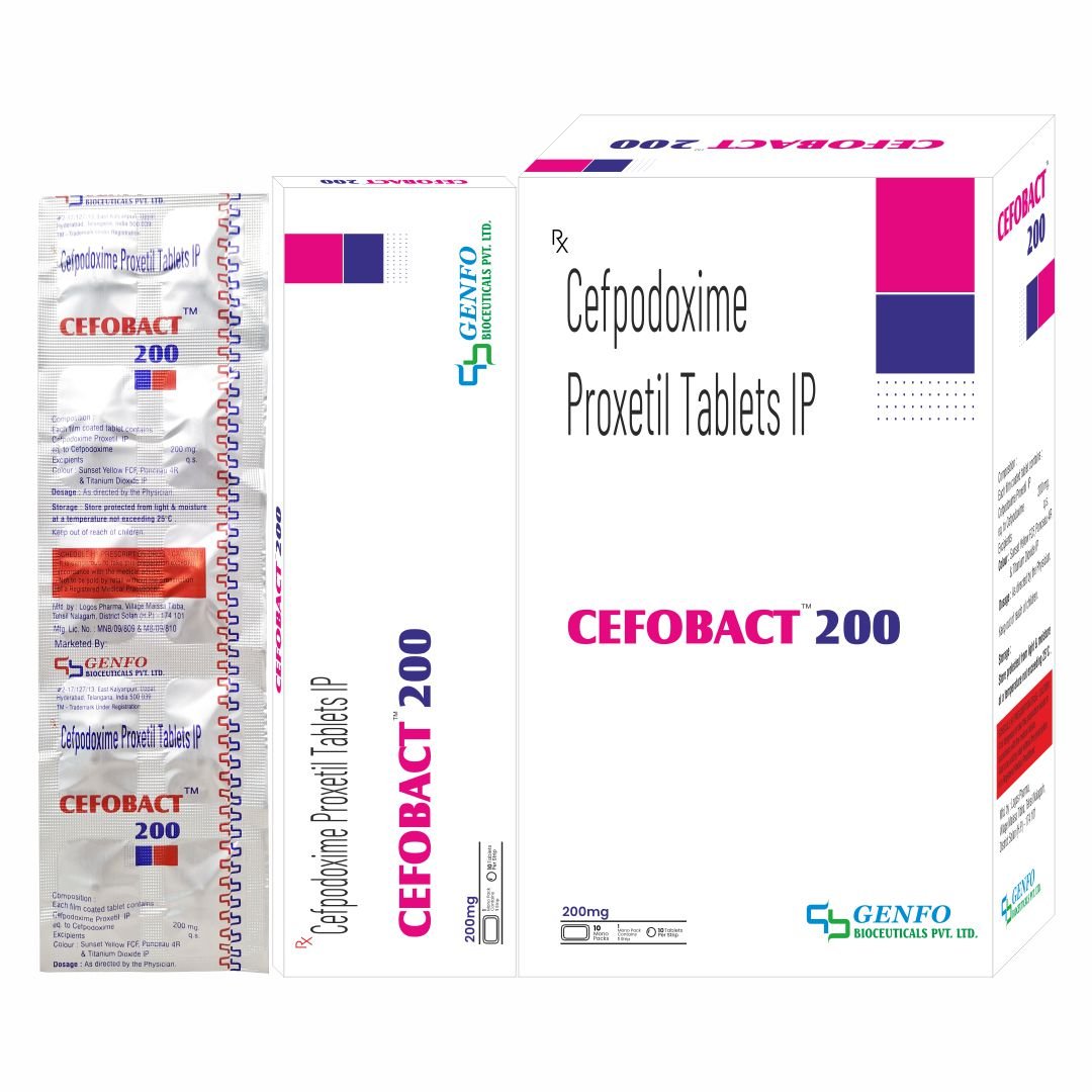 CEFOBACT 200 Cefpodoxime Proxetil 200 mg Tablets