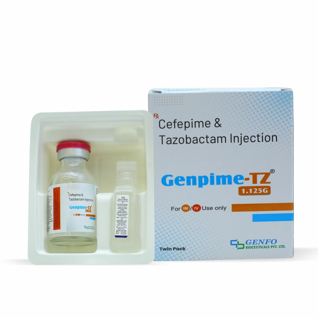 Genpime-TZ 1.125G – Cefepime & Tazobactam Injection