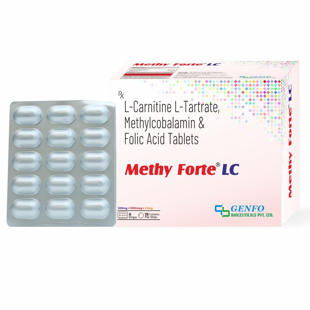Methy Forte™ softgel capsules containing Methylcobalamin, Benfotiamine, ALA, Folic Acid, Biotin and Pyridoxine