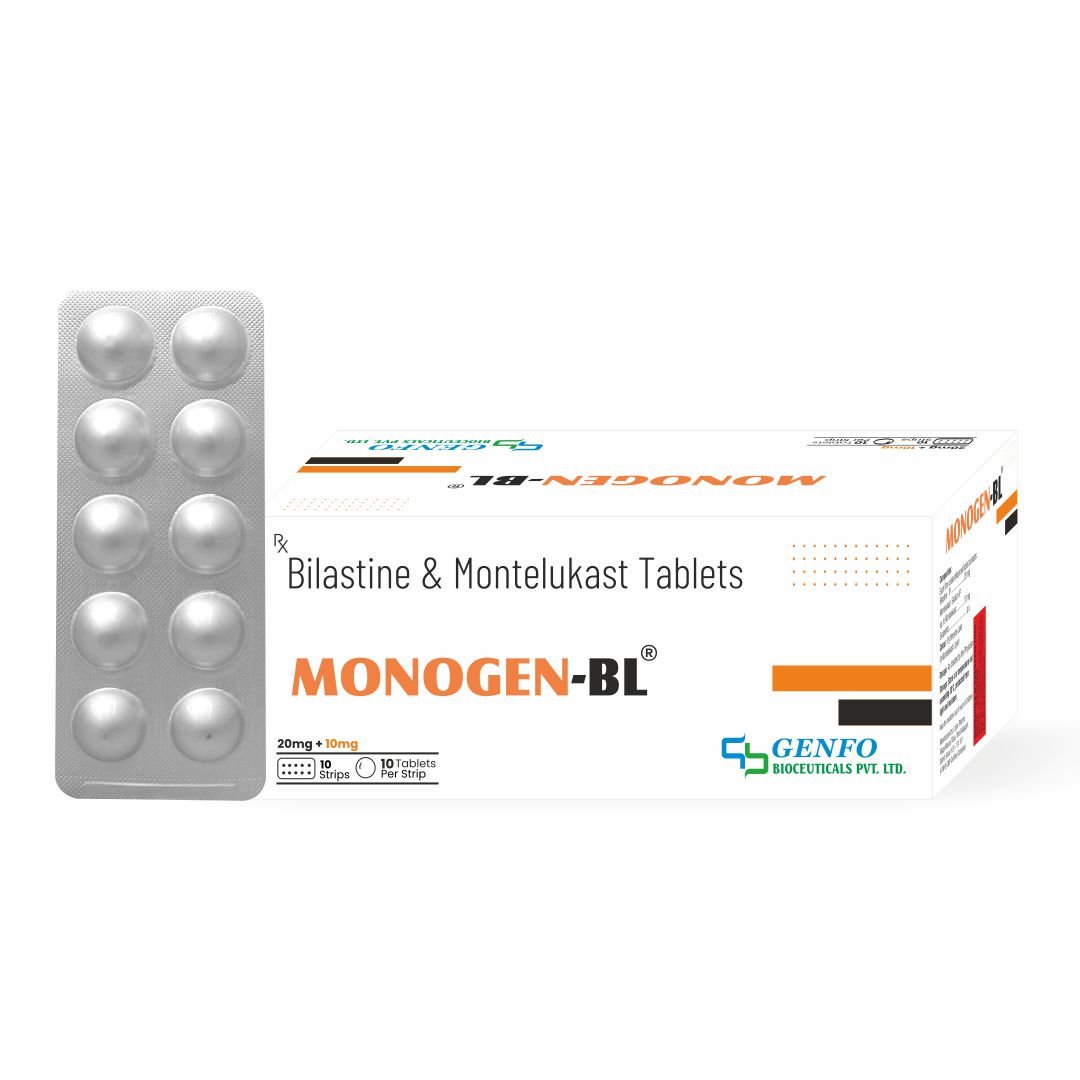 Monogen-BL™ tablets containing Montelukast 10 mg and Bilastine 20 mg