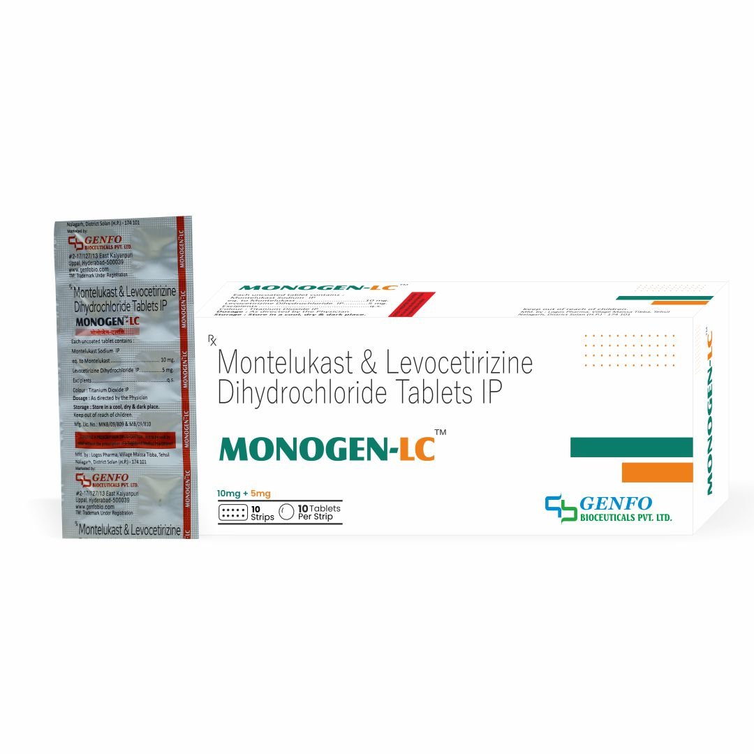 Monogen-LC™ tablets containing Montelukast 10 mg and Levocetirizine 5 mg