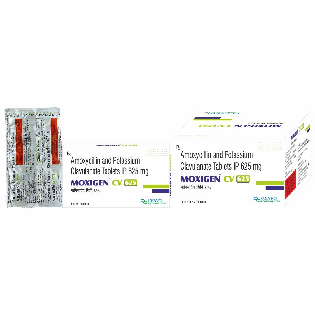 MOXIGEN CV 625 Amoxicillin Trihydrate and Clavulanate Potassium Tablets